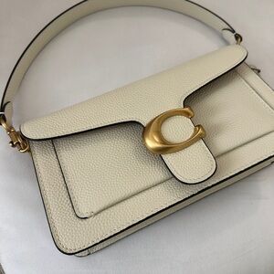 Coach Tabby 26 Purse Brass/Chalk (Dustbag & Box)